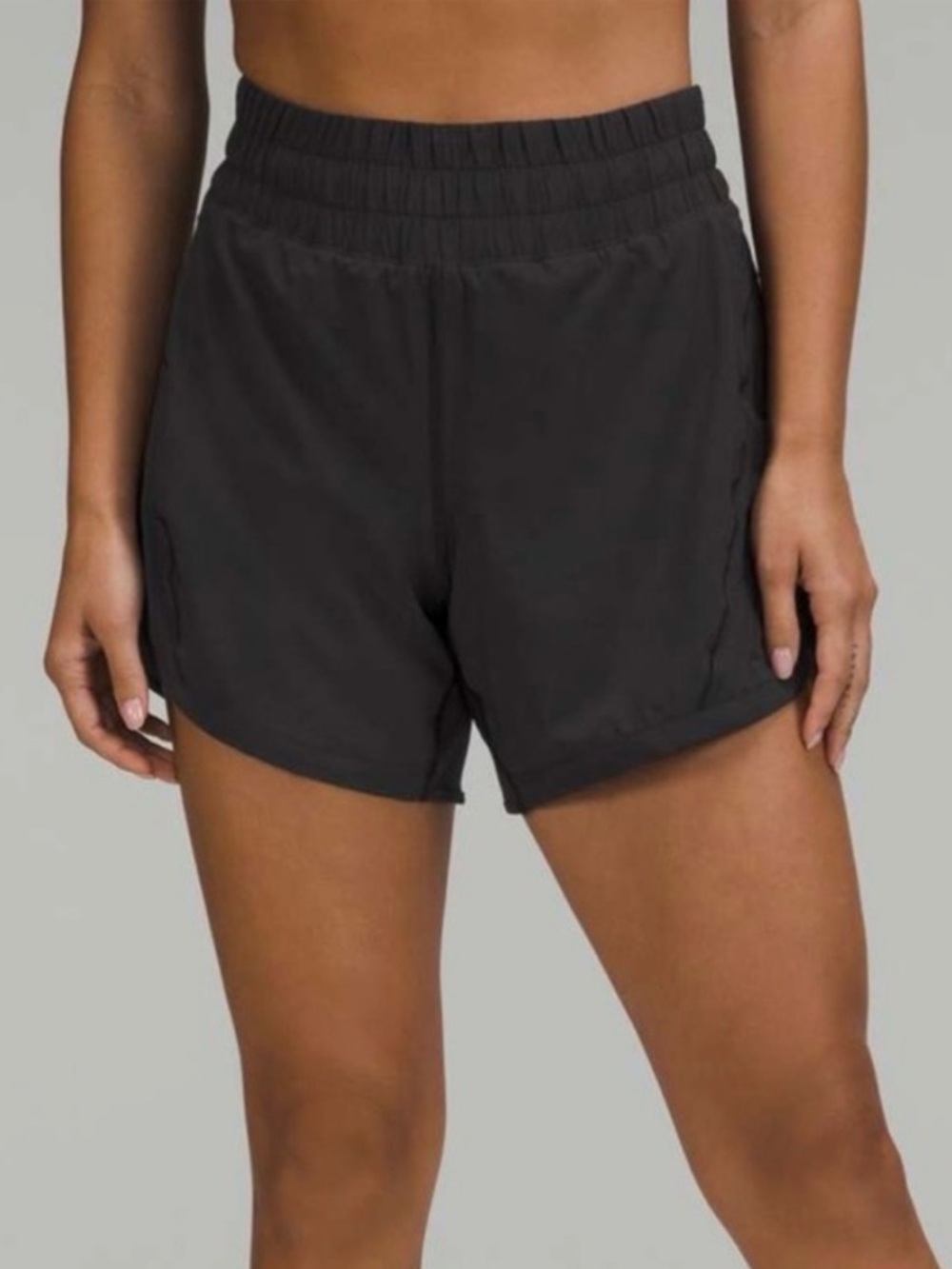 Lululemon Black Track That 5” Running Shorts